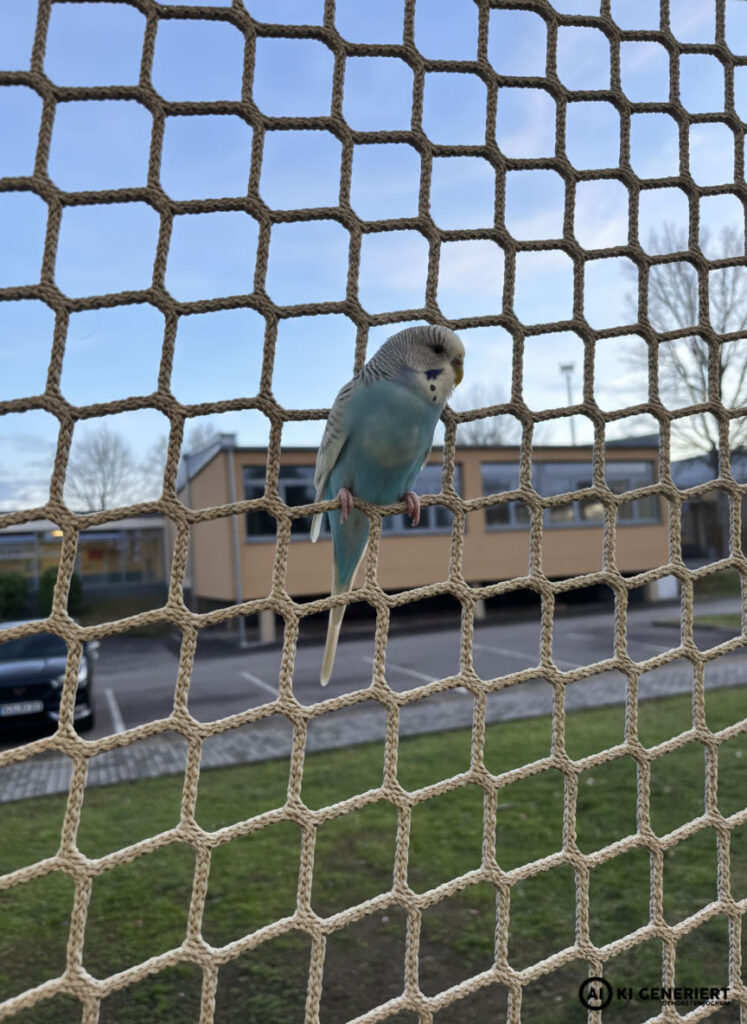 Hilfloser Wellensittich